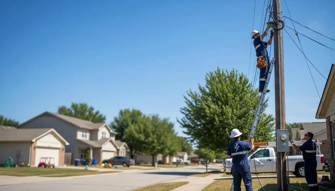 Residential electrician providing installation services in Layland, WV